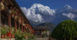 Scenic Ghandruk village with Annapurna views during ghandruk trek